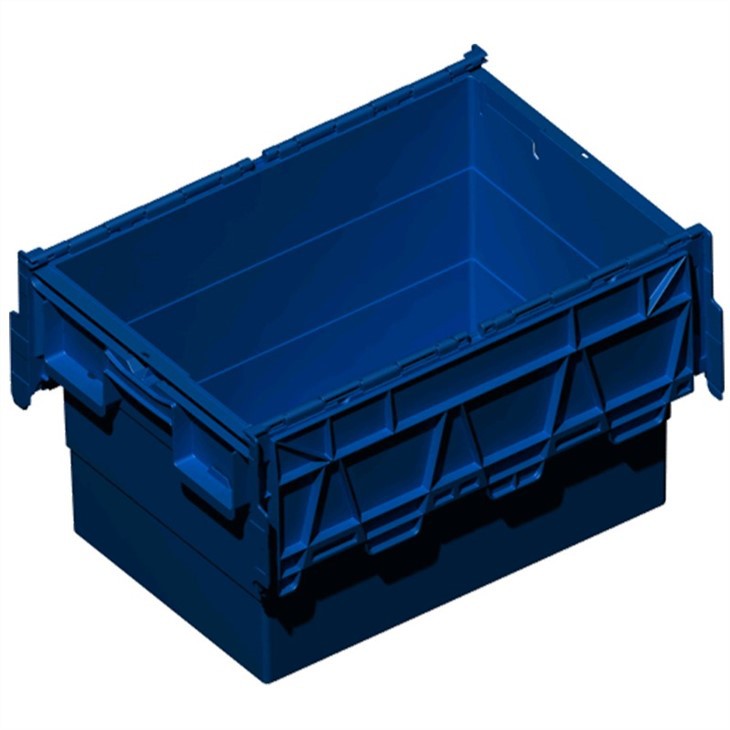 Durable Stackable HDPE Plastic Shipping Storage Totes image 4