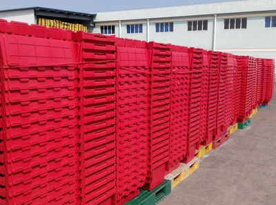Durable Stackable HDPE Plastic Shipping Storage Totes