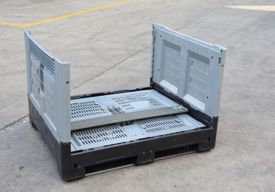 Collapsible-Bulk-Container-379x272 Durable HDPE Large Foldable Plastic Pallet Container for Logistics