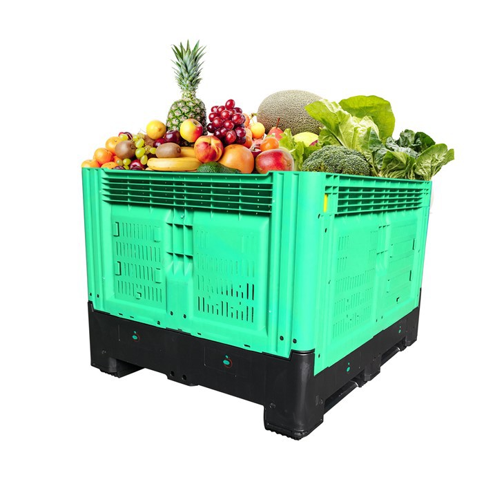 Heavy Duty HDPE Foldable Plastic Vegetable Container