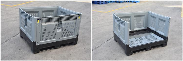 Durable HDPE Stackable Plastic Pallet Containers for Logistics