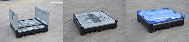 Heavy-Duty HDPE Vented Foldable Agricultural Harvest Bin