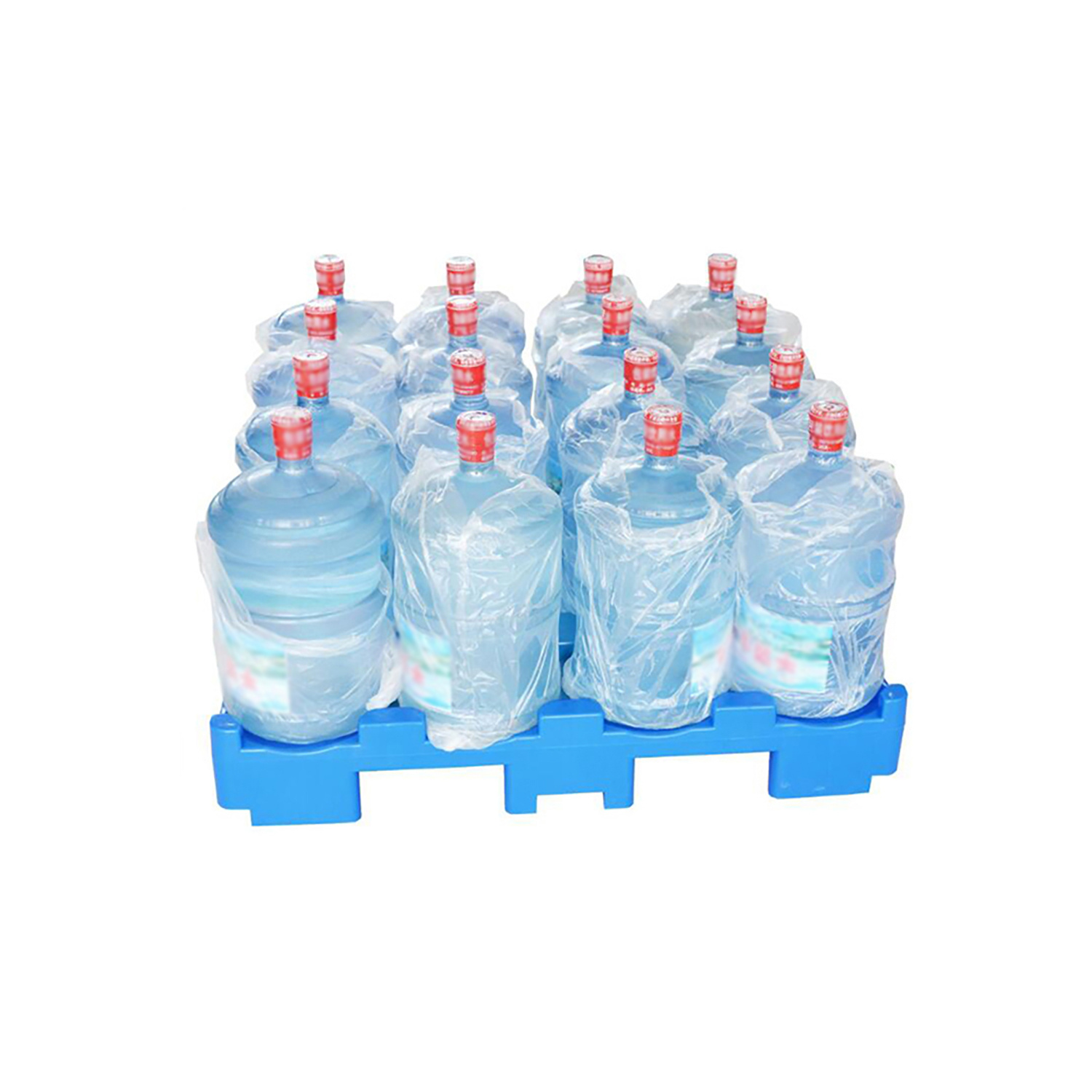 Durable 5-Gallon Water Bottle Plastic Pallet for Warehouse Logistics