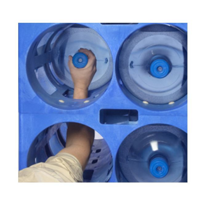Durable HDPE Stackable 5-Gallon Water Bottle Storage Rack