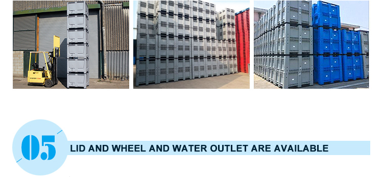 Heavy Duty HDPE Plastic Pallet Bin for Logistics & Storage