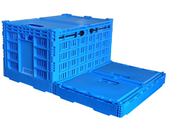 Eco-Friendly Foldable HDPE Plastic Crates for Durable Storage