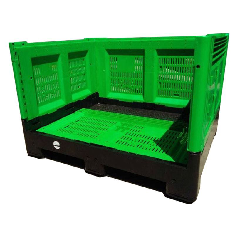 Foldable Plastic Pallet Bin for Apple Harvest Durable Foldable HDPE Apple Harvest Plastic Pallet Bins