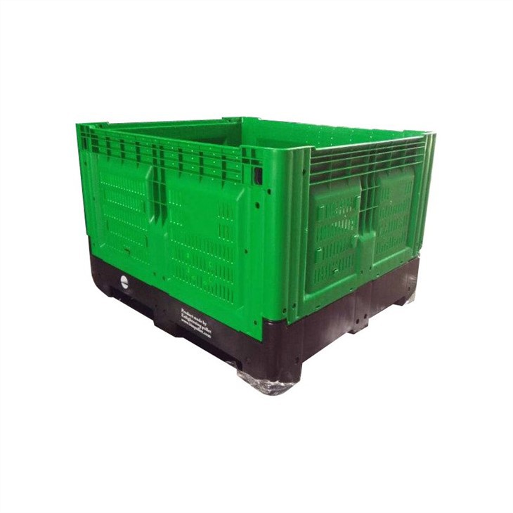Durable Foldable HDPE Apple Harvest Plastic Pallet Bins image 4