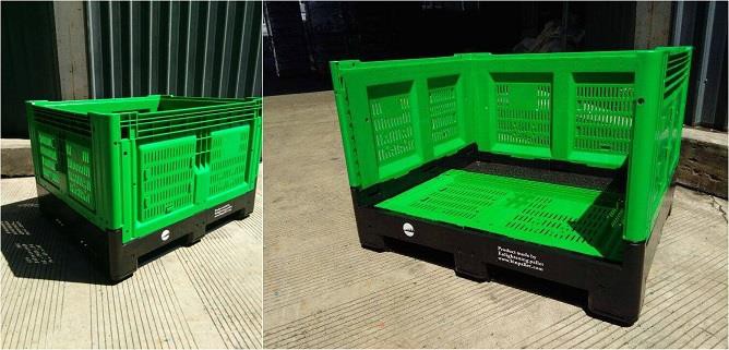 Heavy-Duty Folding Plastic Pallet Box for Fruits & Logistics