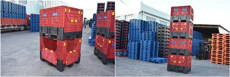 Foldable Plastic Container for Textile Industry Heavy-Duty Textile Folding Plastic Container | HDPE Stackable Box