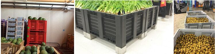 Durable HDPE Perforated Plastic Pallet Containers for Logistics