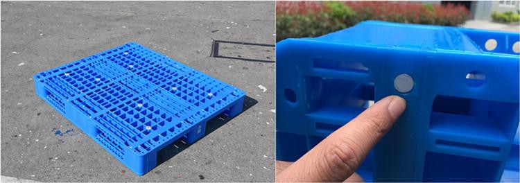 Euro Mesh Three Runners Plastic Pallet Image Durable HDPE Euro Mesh Plastic Pallets with Three Runners