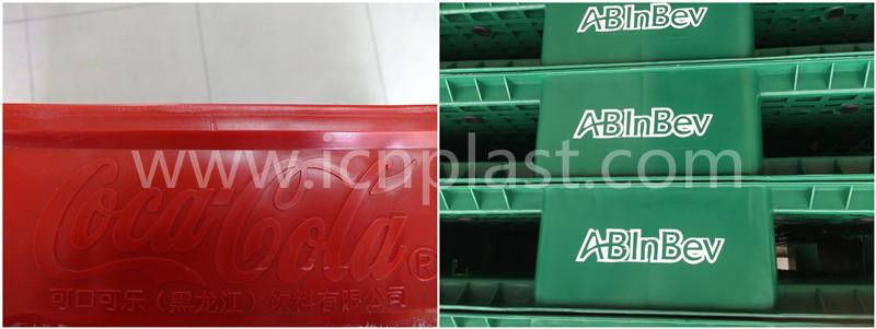 Plastic Pallet Use in Industries Image Durable HDPE Euro Mesh Plastic Pallets with Three Runners