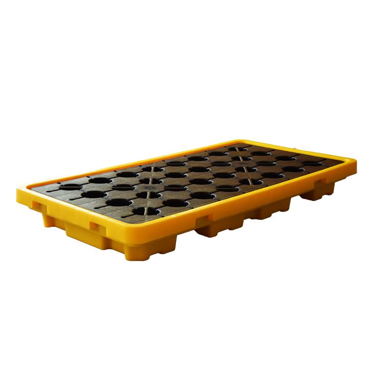 Durable HDPE 2 Drum Plastic Tray - Spill Containment Solution