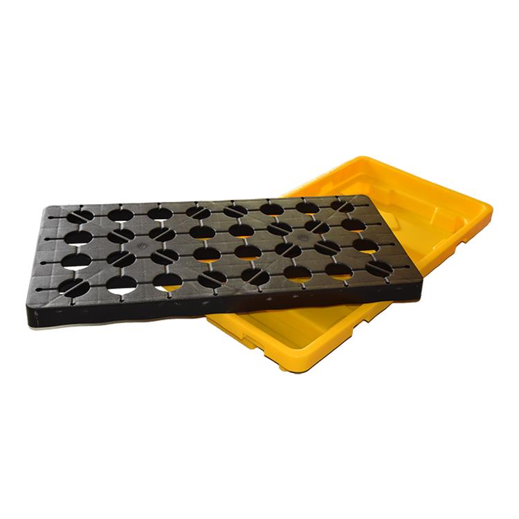 Durable HDPE 2 Drum Plastic Tray - Spill Containment Solution