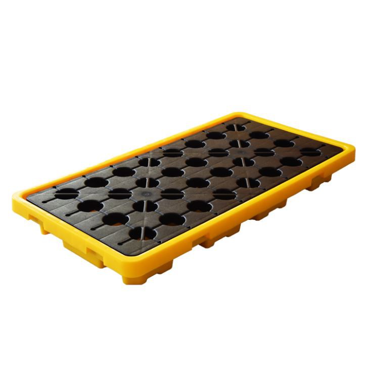 Durable HDPE 2 Drum Plastic Tray - Spill Containment Solution