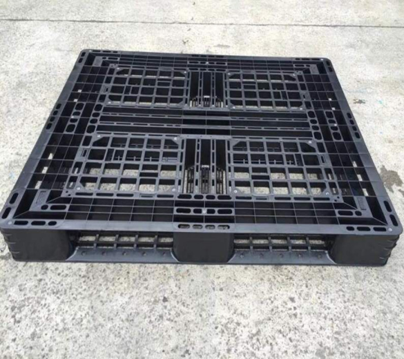 Durable HDPE Black Plastic Export Pallet 1200x1000mm
