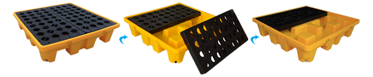 Durable HDPE Stackable Oil Spill Containment Pallet