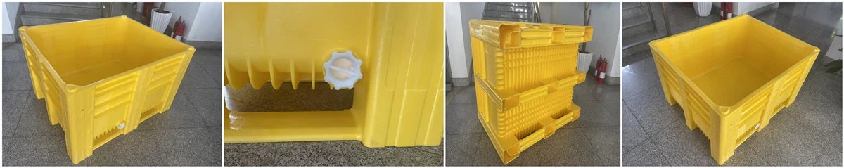 Heavy Duty HDPE Stackable Plastic Pallet Container
