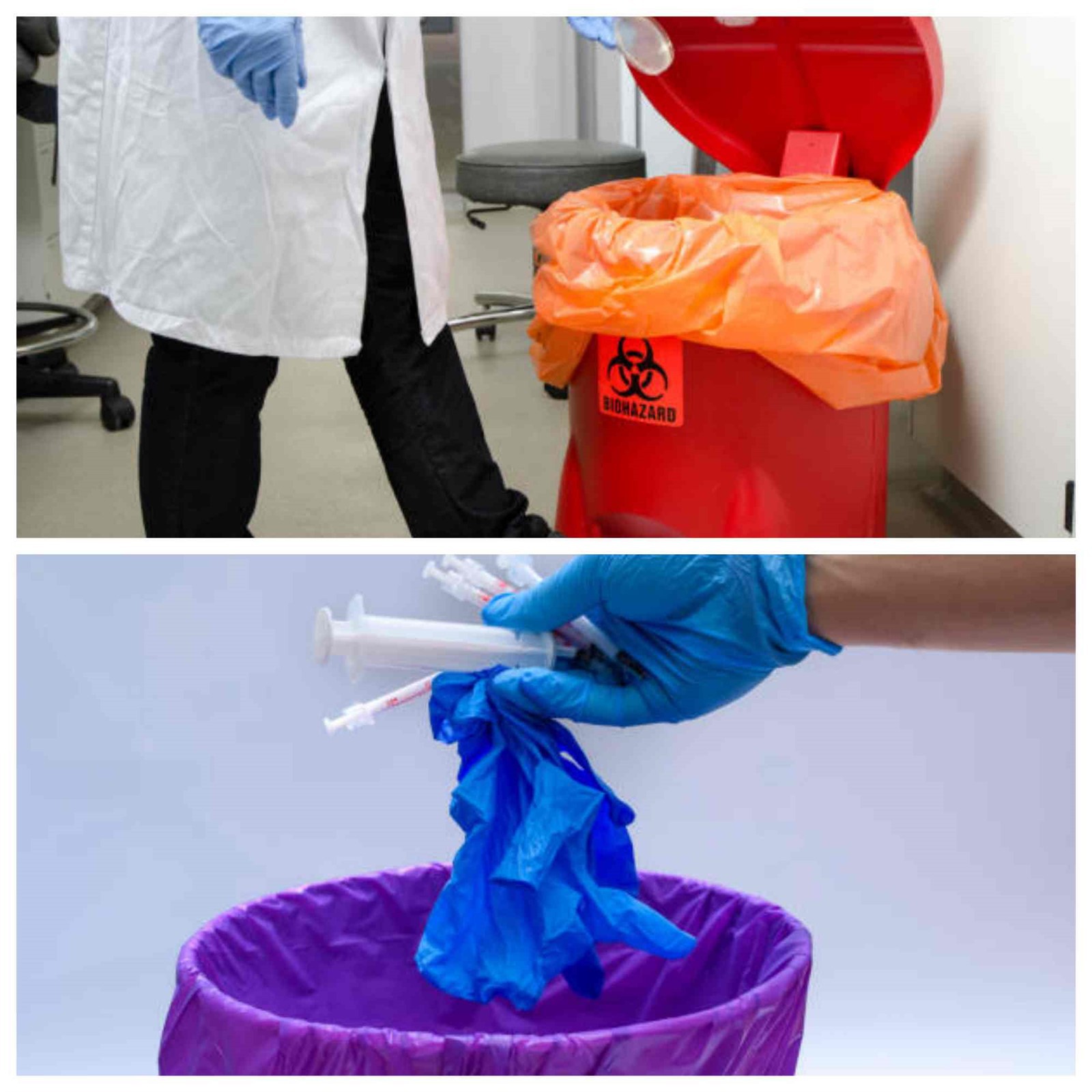 Red Biohazard Waste Bin | HDPE Medical Waste Container