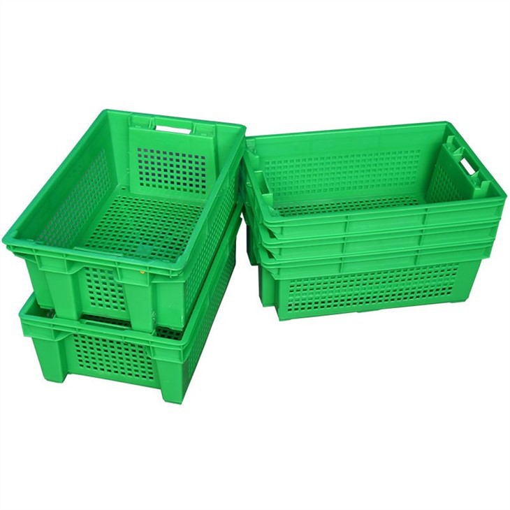 Durable Vented Agricultural Crate | Stackable & UV-Resistant HDPE image 3