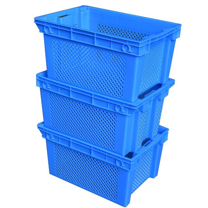 Durable Vented Agricultural Crate | Stackable & UV-Resistant HDPE image 4