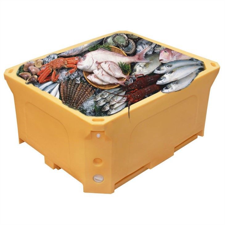 HDPE Polar Yellow Insulated Storage Bin for Food & Logistics