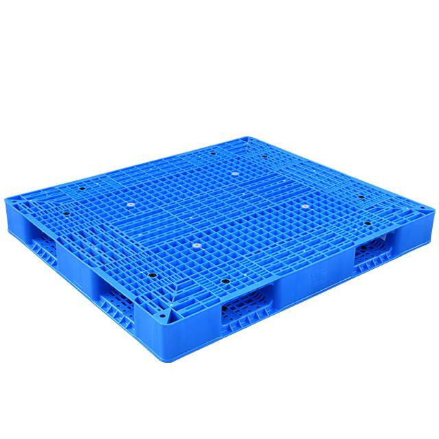 HDPE Blue Double Faced Stackable Plastic Pallet for Logistics