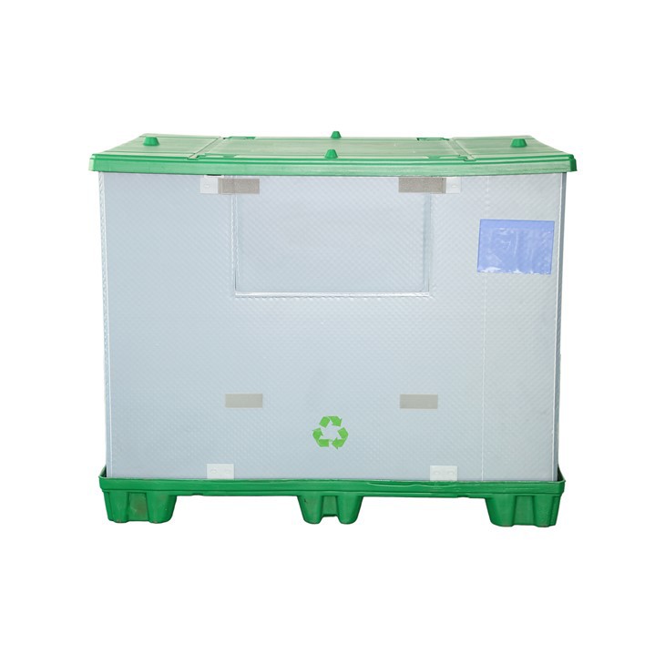 6.4M HDPE Stackable Plastic Bins for Lithium Battery Logistics
