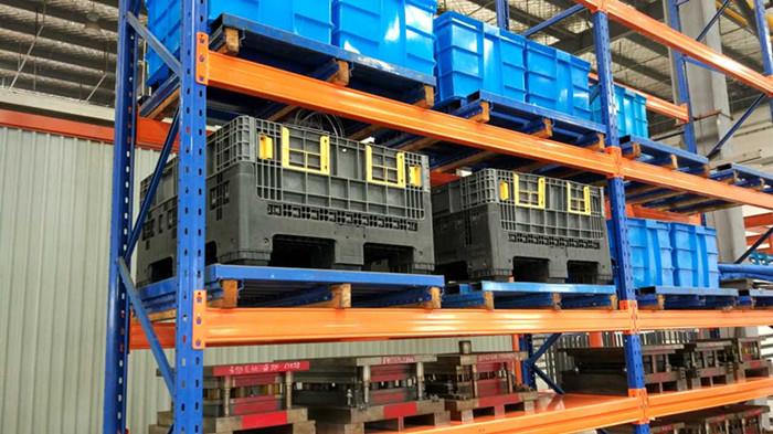 HDPE Collapsible Pallet Box HDPE Stackable Folding Large Container for Automotive Logistics