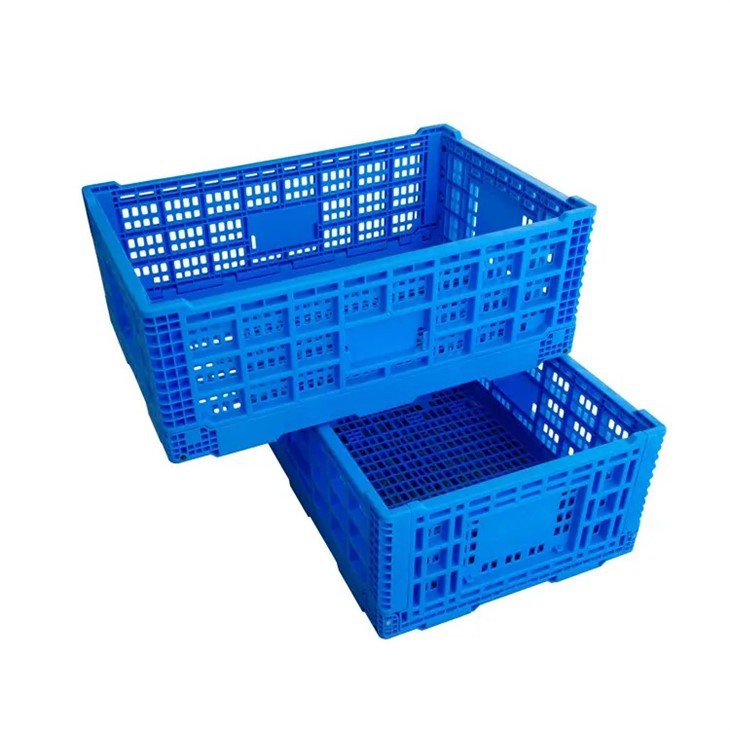 Durable Foldable Plastic Basket Crate for Efficient Storage image 3