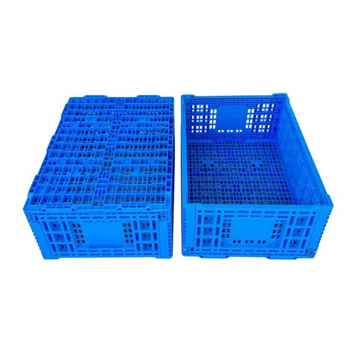 Durable Foldable Plastic Basket Crate for Efficient Storage image 2