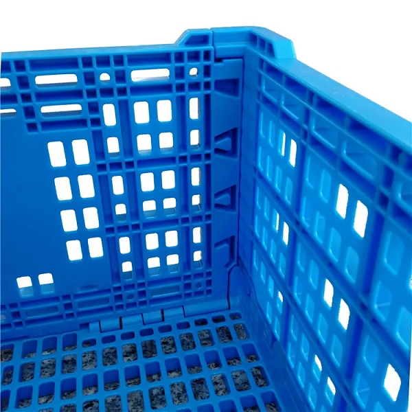 Heavy-Duty Foldable Plastic Crate - Stackable & Durable
