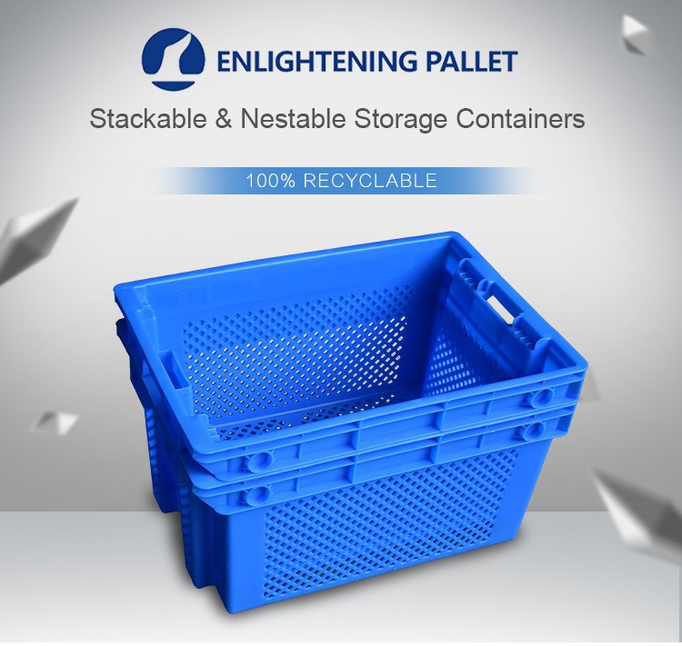 Stackable HDPE Crate Durable HDPE Stackable Agricultural Crates for Produce Storage