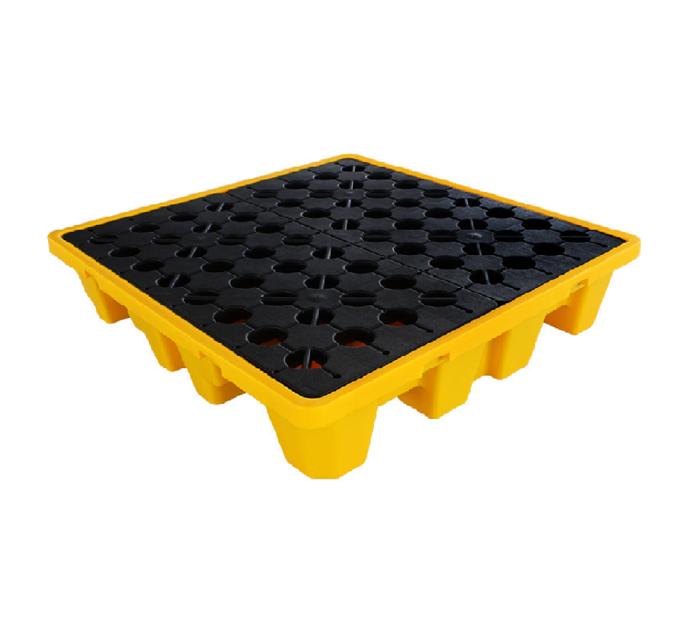 Stackable HDPE Spill Pallet with Drums HDPE Stackable Plastic Spill Pallets for Drums & Bulk Containers