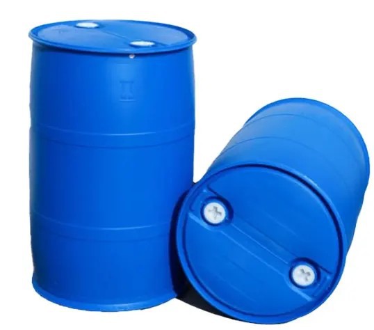 Durable 55 Gallon HDPE Plastic Drum with Stackable Lid image 2