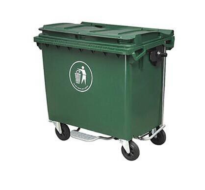 Durable HDPE Stackable Huge Plastic Bin with Wheels