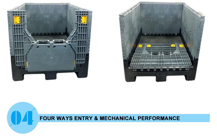Heavy Duty HDPE Bulk Container for Auto Parts Storage