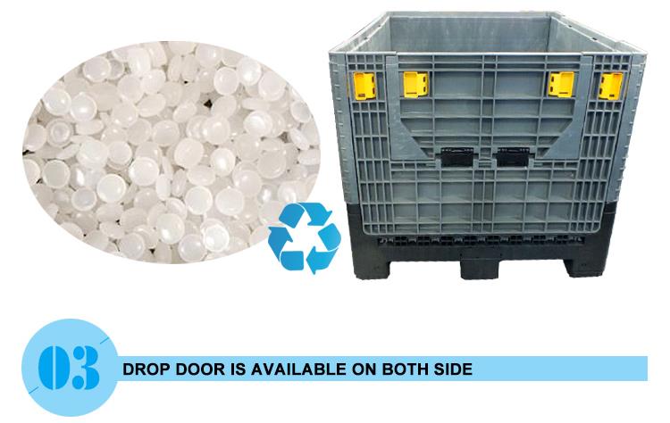 Heavy Duty HDPE Bulk Container for Auto Parts Storage