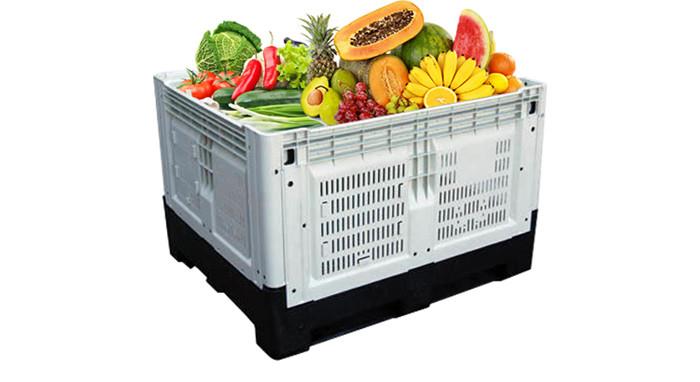 HDPE Folding Plastic Pallet Bin for Fruits & Vegetables