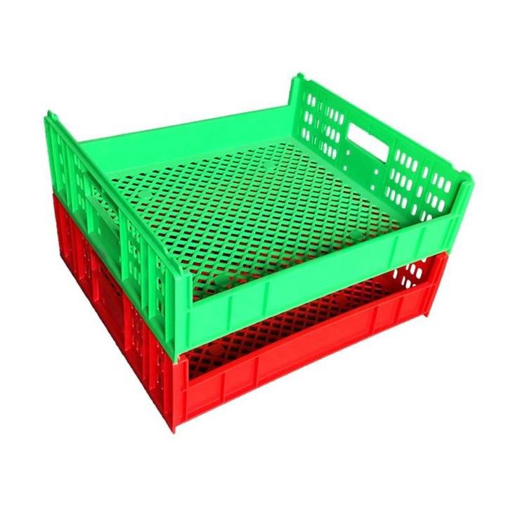 Durable Stackable Plastic Bread Crate for Bakery & Food Storage