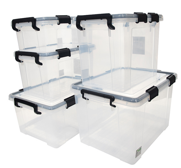 Durable HDPE Clear Plastic Storage Containers for Stackable Solutions
