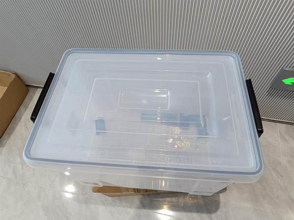 Premium HDPE Clear Plastic Storage Containers - Stackable & Durable
