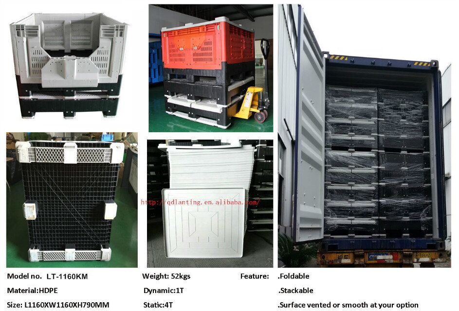 Durable Australian Folding Plastic Bulk Container for Logistics
