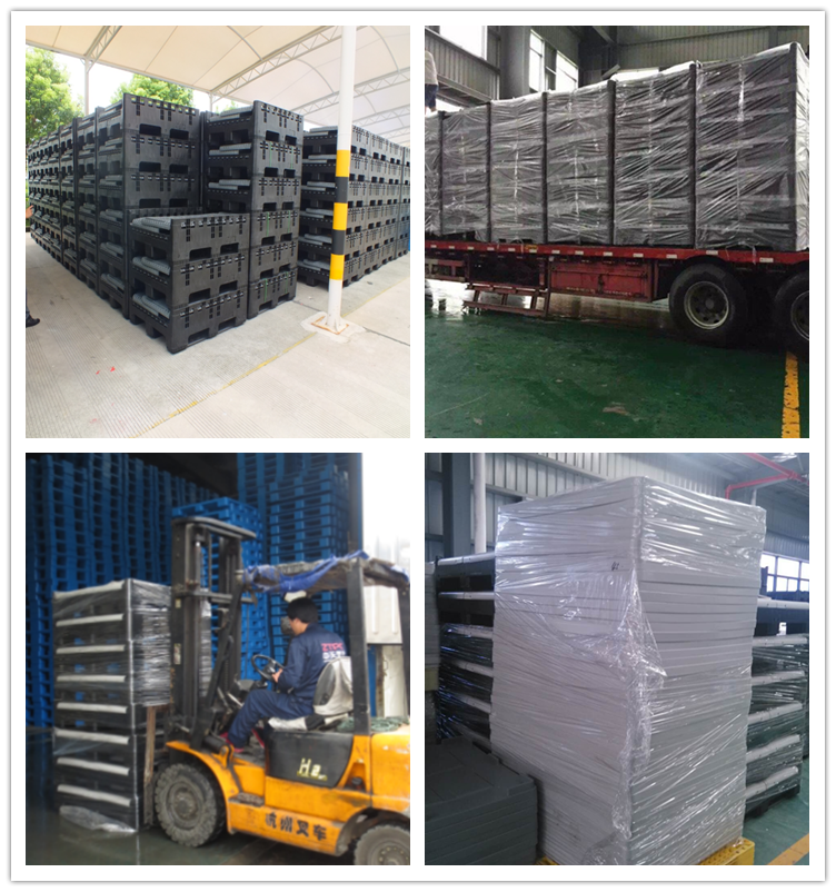 Secure Packaging for Bulk Containers Durable HDPE Folding Plastic Bulk Container for Logistics