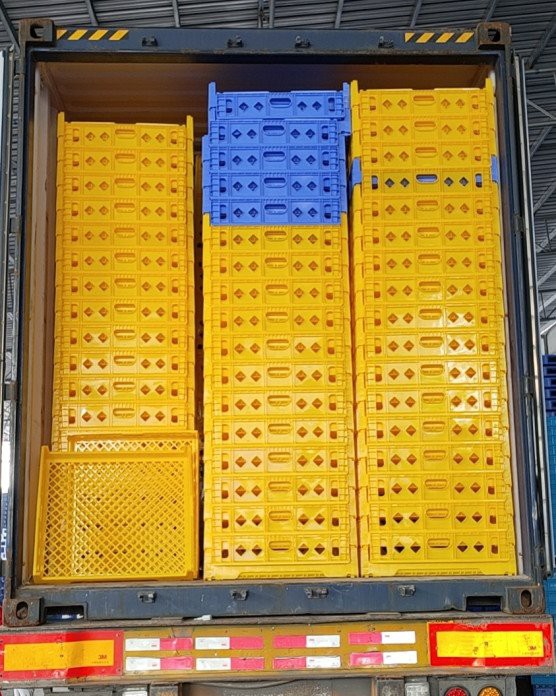 Heavy Duty HDPE Big Bread Crate for Bakery & Food Storage