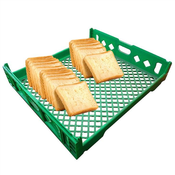 Heavy Duty HDPE Big Bread Crate for Bakery & Food Storage