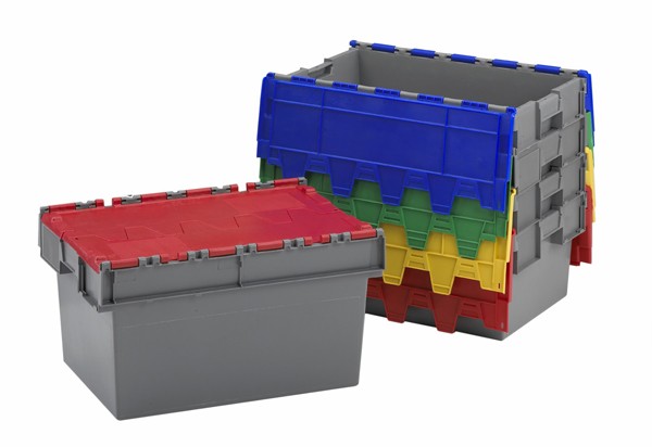 Durable HDPE Stackable Plastic Pallet Container with Lid