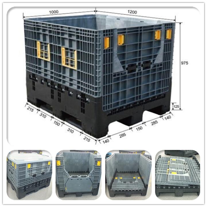 Durable HDPE Pallet Box Durable HDPE Stackable Pallet Box for Automotive Industry