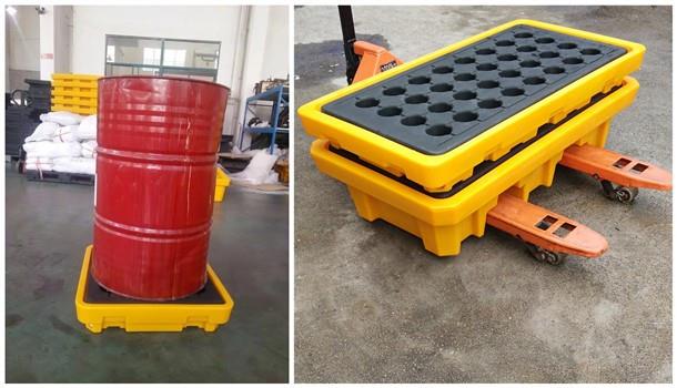 Detachable HDPE 4 Drums Spill Pallet for Efficient Containment